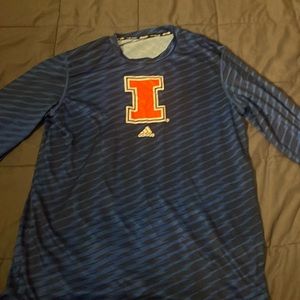 University of Illinois Climalite Long Sleeve T shirt